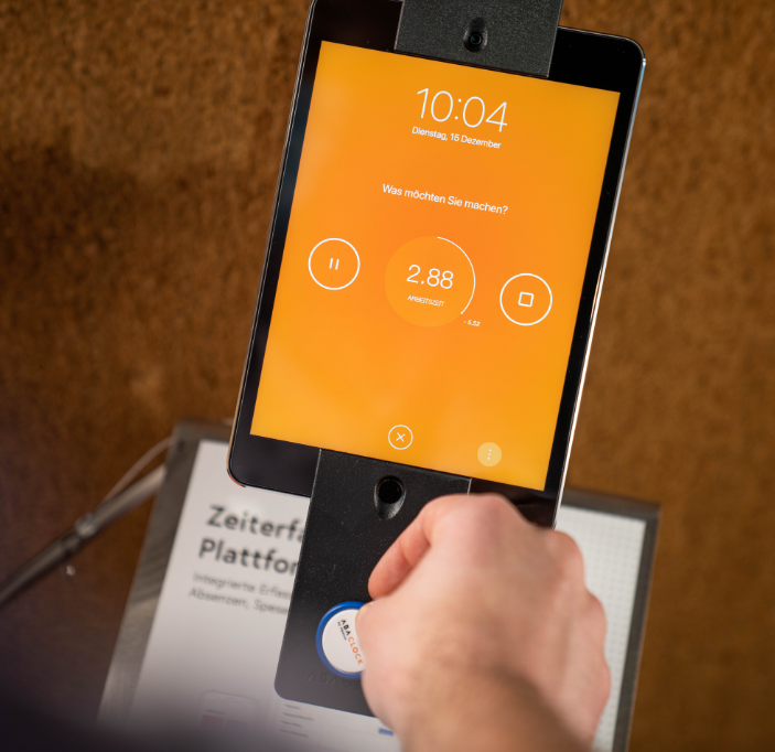 Moderne Stempeluhr AbaClock
